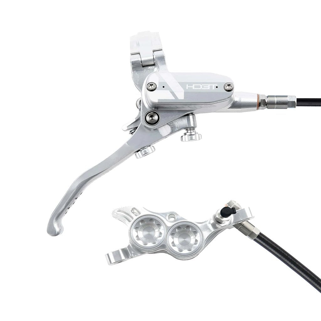 Disc Brake & Lever Hope Hope Tech 4 E4 Disc Brake Right/Rear 74mm Silver/Silver Light Gray