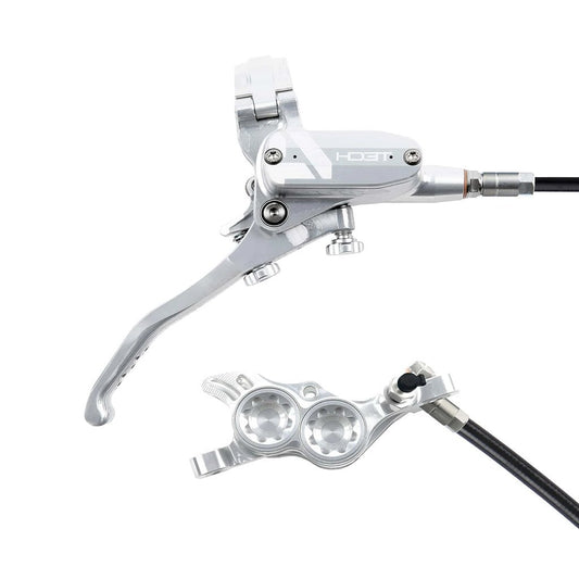 Disc Brake & Lever Hope Hope Tech 4 E4 Disc Brake Right/Rear 74mm Silver/Silver Light Gray