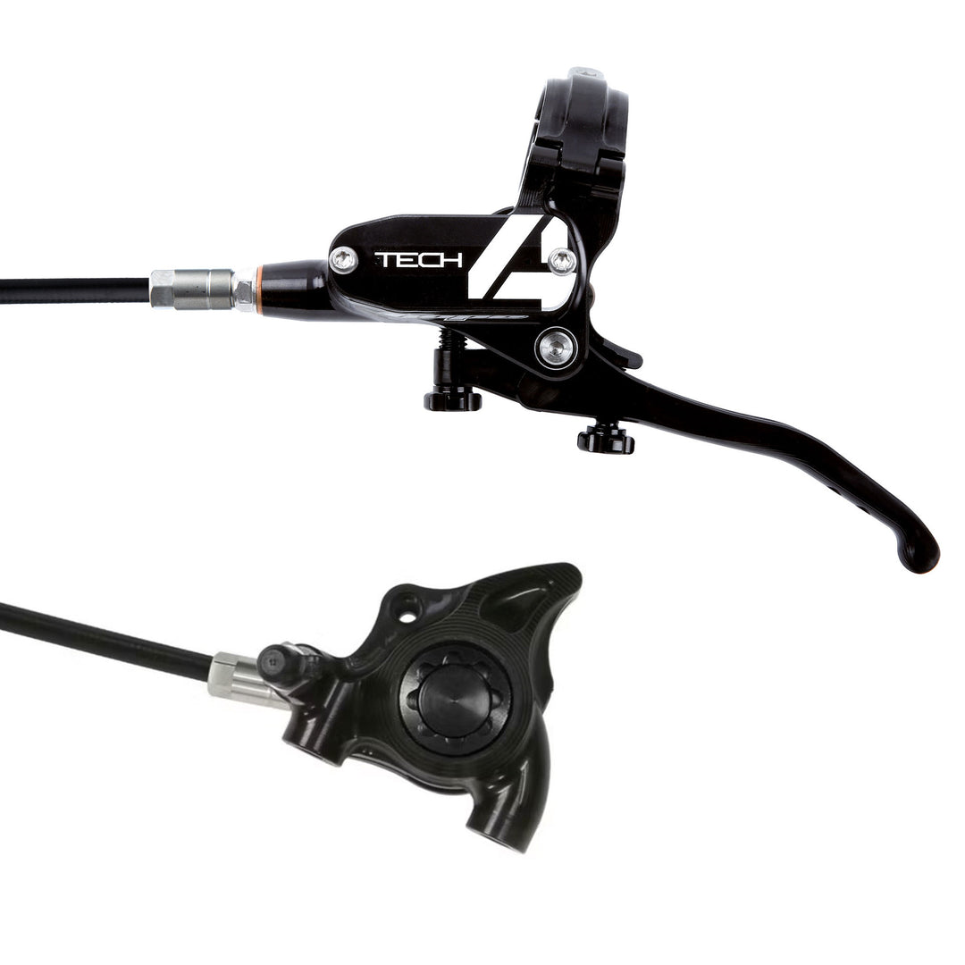 Disc Brake & Lever Hope Hope Tech 4 X2 Disc Brake Right/Rear Flat Mount 34mm Blk Black