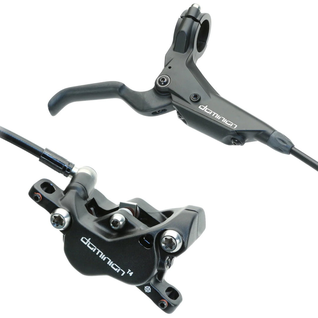 Disc Brake & Lever Hayes Hayes Dominion T4 Disc Brake and Lever - Rear Hydraulic Post Mount Black Dark Slate Gray
