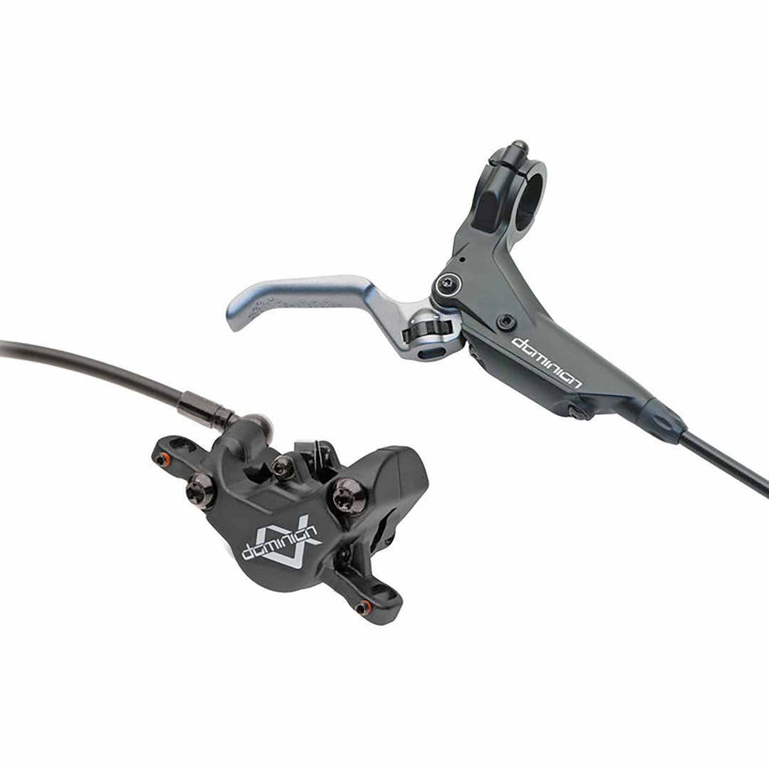 Disc Brake & Lever Hayes Hayes Dominion A2 Disc Brake Lever - Rear Hydraulic Post Mount Stealth BLK/Gray Dim Gray