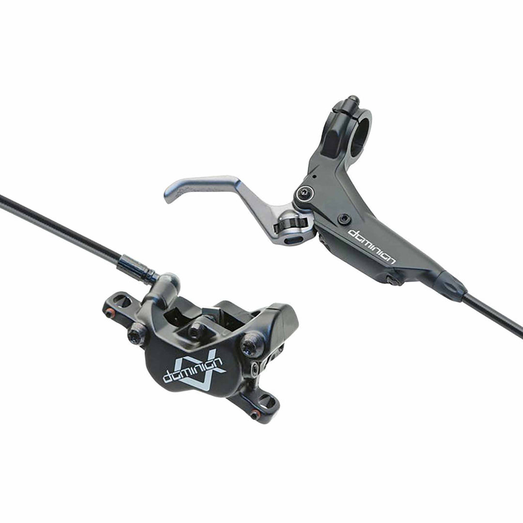 Disc Brake & Lever Hayes Hayes Dominion A4 Disc Brake SRL Lever - Rear Hydraulic Post Mount Stealth BLK/Gray Dark Slate Gray