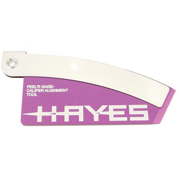 Brake Tools Hayes Hayes Feelr Gauge Disc Brake Pad and Rotor Alignment Tool Pale Violet Red