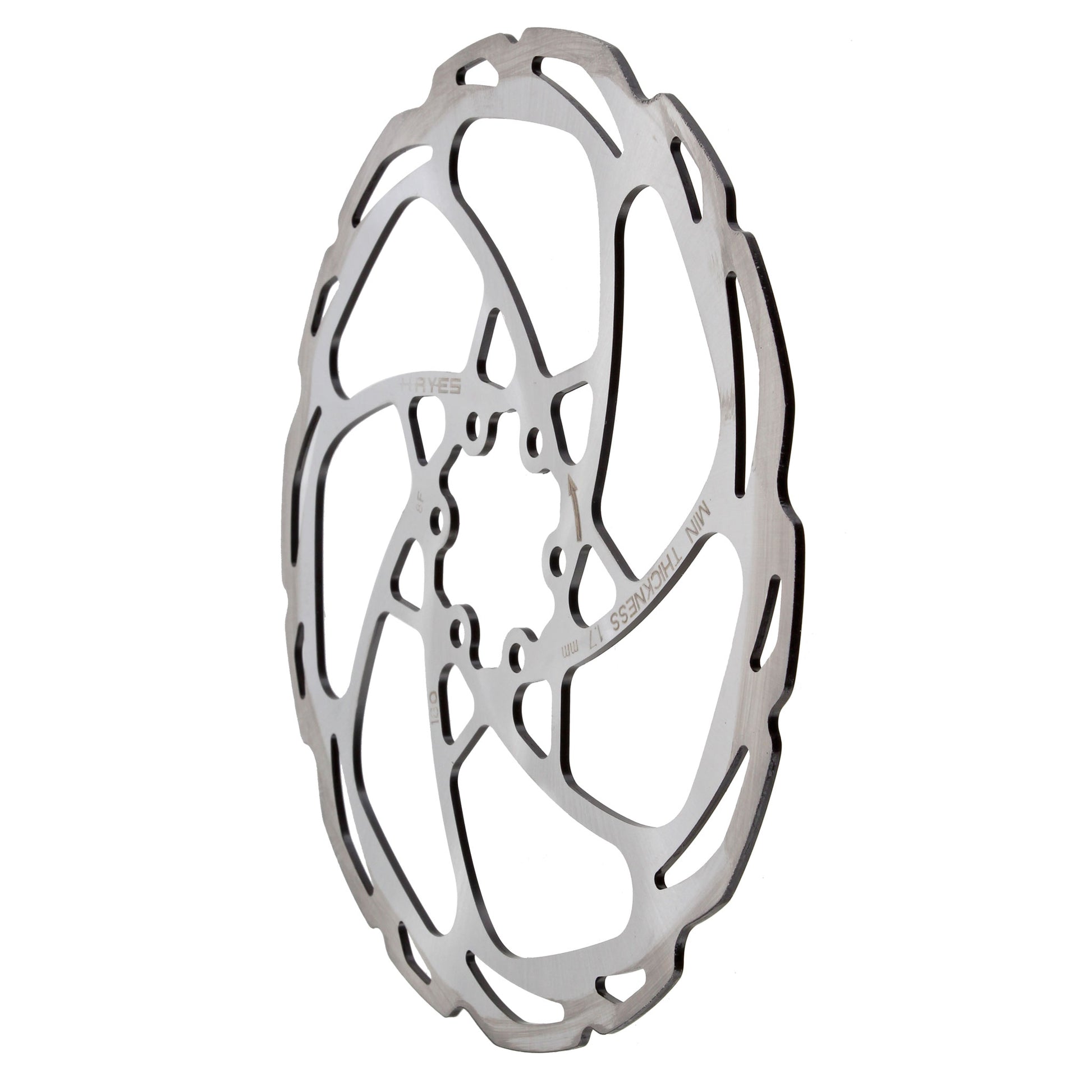 Disc Rotor Hayes Hayes D-Series Disc Brake Rotor - 180mm 6-Bolt Silver Gray