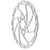 Disc Rotor Hayes Hayes D-Series Disc Brake Rotor - 203mm 6-Bolt Silver Light Gray
