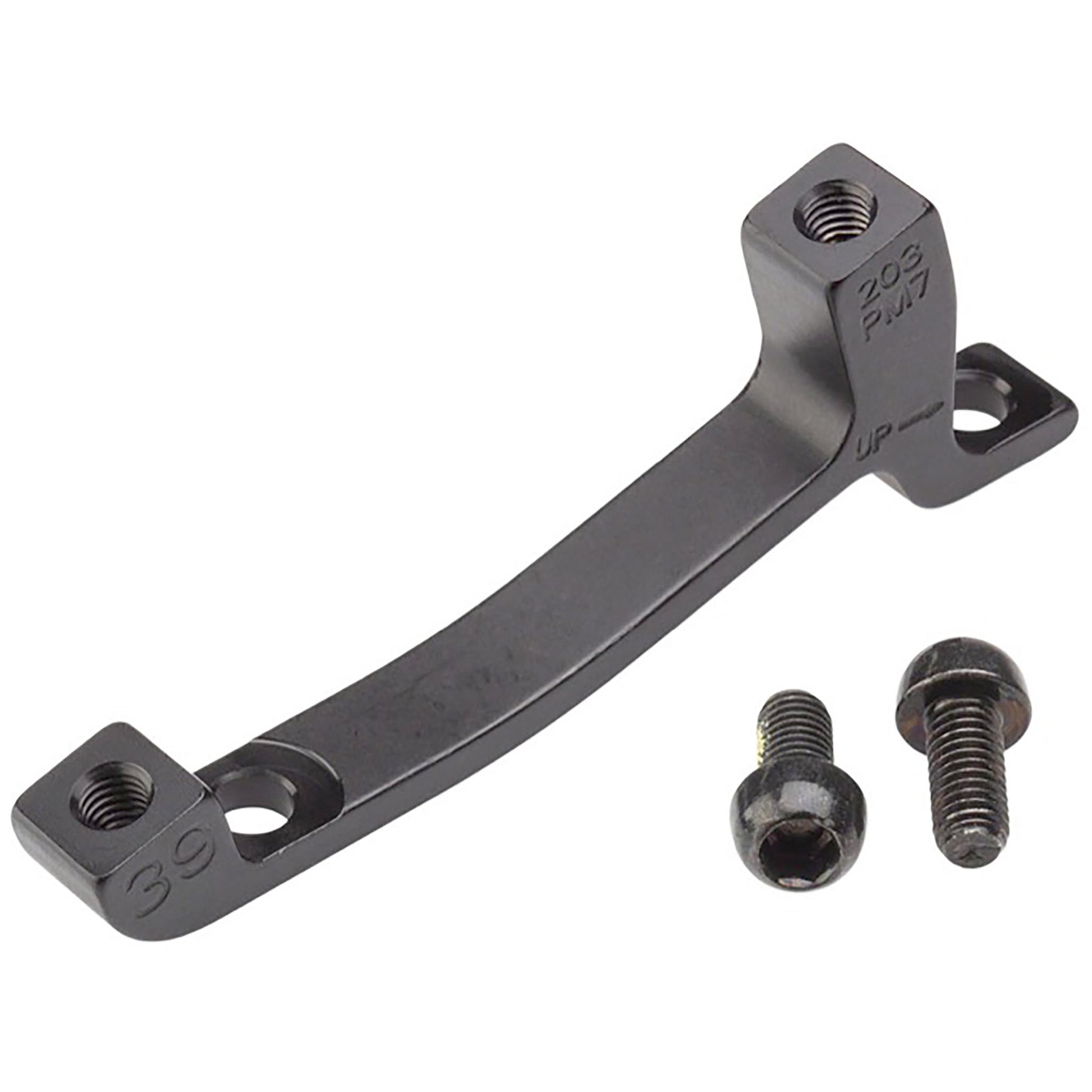 Disc Brake Adapters & Bolts Hayes Hayes Post Mount Disc Brake Adaptor - 180 mm Mount for 203 mm Rotor Dim Gray