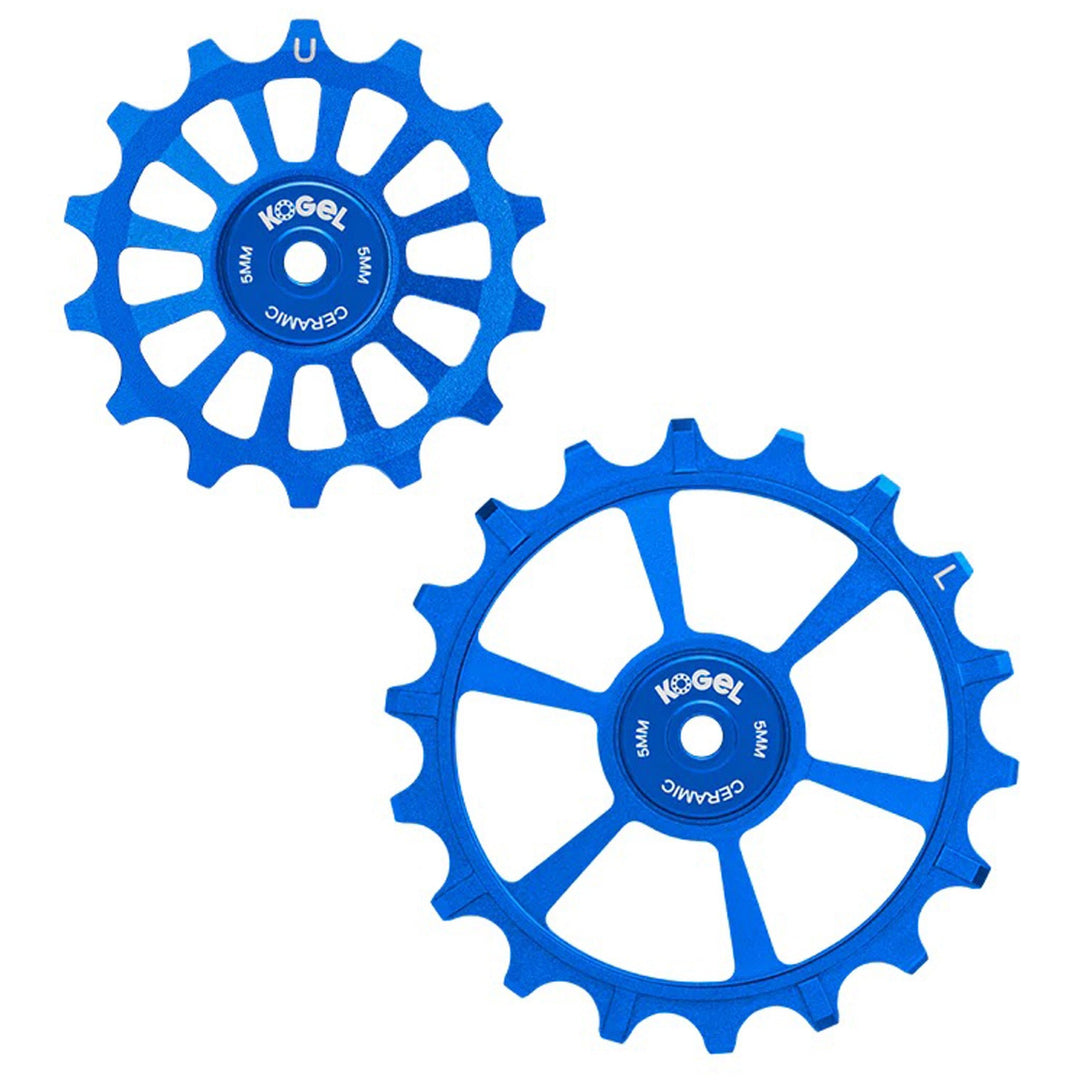 Derailleur Parts Kogel Kogel Bearings 14/18T Hybrid Ceramic Pulley Set Transmission Blue Royal Blue