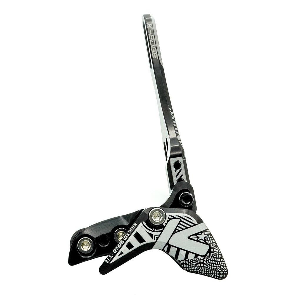 Chain Retention System Part K-Edge K-EDGE 1x Race W Chain Guide - For Single Chainring Water Bottle Attachment Point BLK/White Light Gray