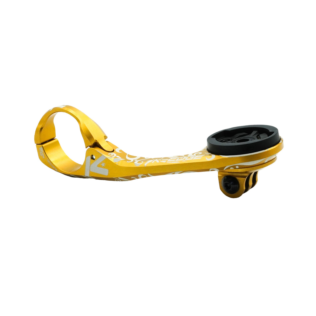 Computers and Accessories K-Edge K-Edge Garmin/Wahoo Max XL Combo Mount LTD 31.8mm Gold Goldenrod