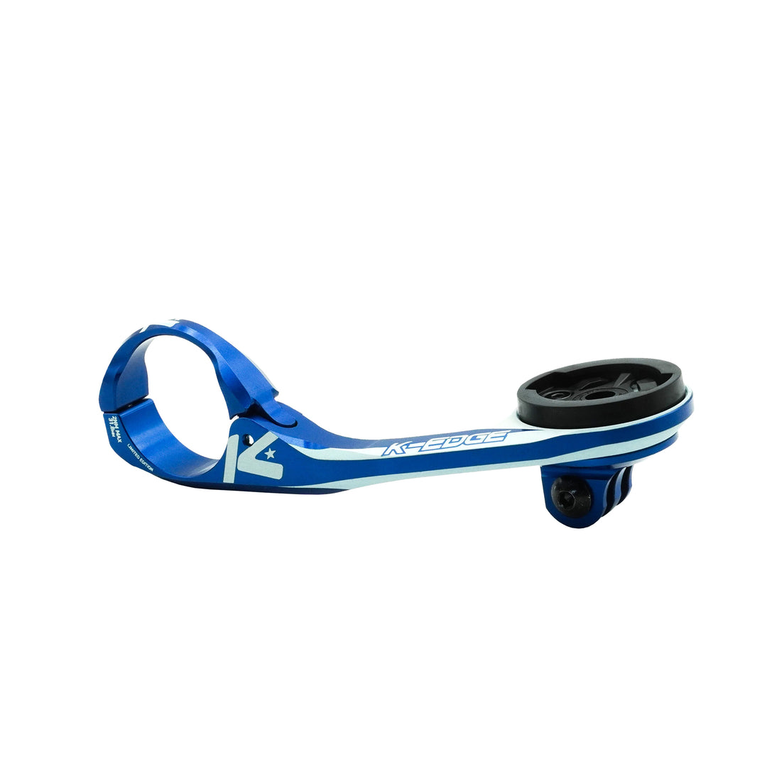 Computers and Accessories K-Edge K-Edge Garmin/Wahoo Max XL Combo Mount LTD 31.8mm Blue Light Gray