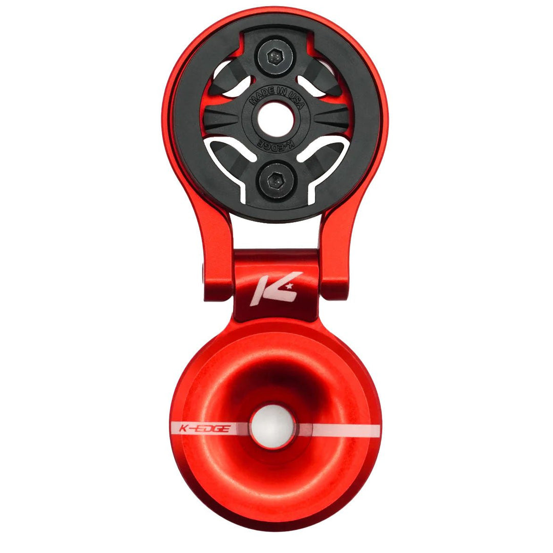 Computers and Accessories K-Edge K-Edge Garmin Race Stem Mount w/ Top Cap Adjustable Red Dark Slate Gray