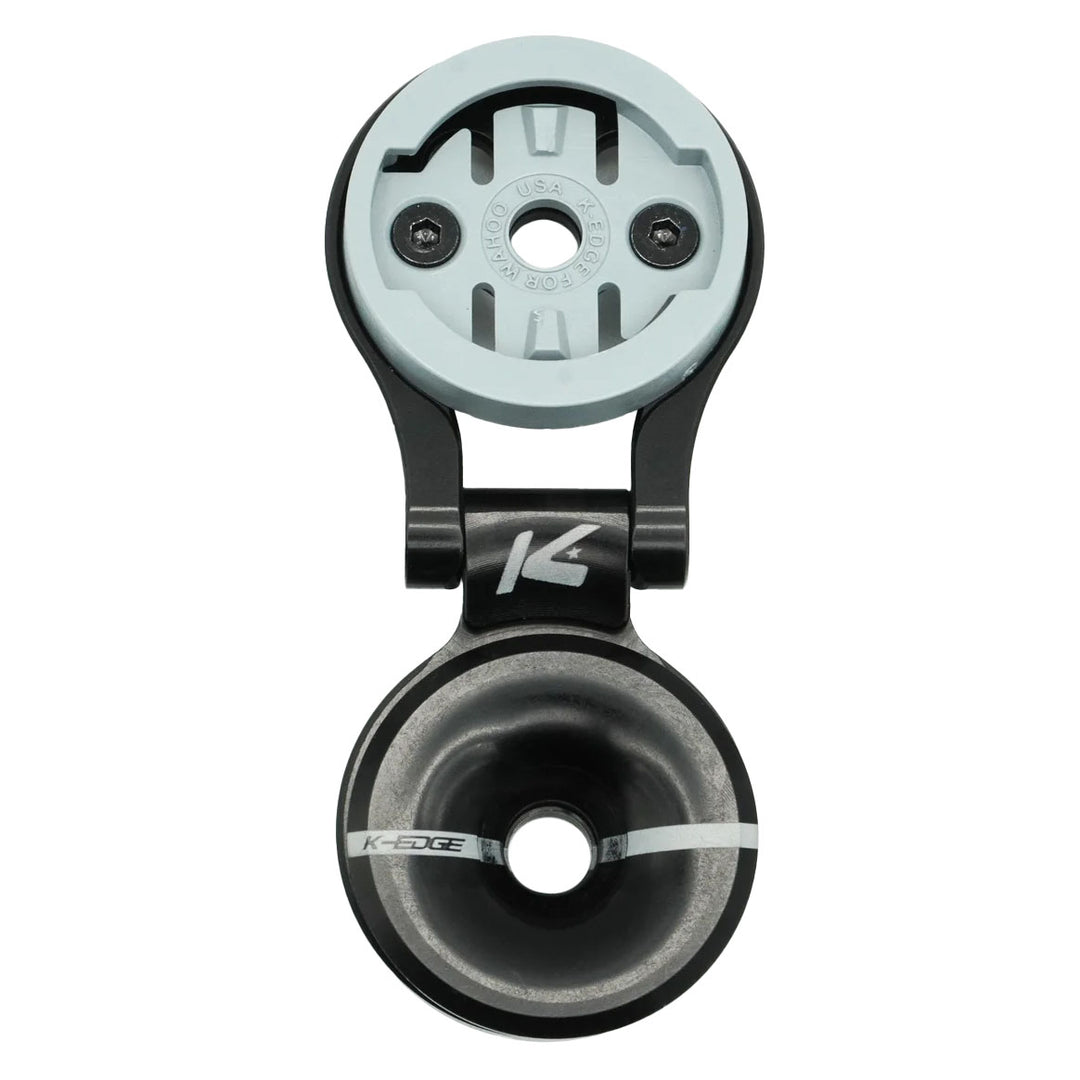 Computers and Accessories K-Edge K-Edge Wahoo Race Stem Mount w/ Top Cap Adjustable Black Light Gray