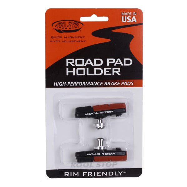 Brake Pads Kool Stop Kool Stop Dura 2 Road Pads Holder with Pads - Black Pr Black