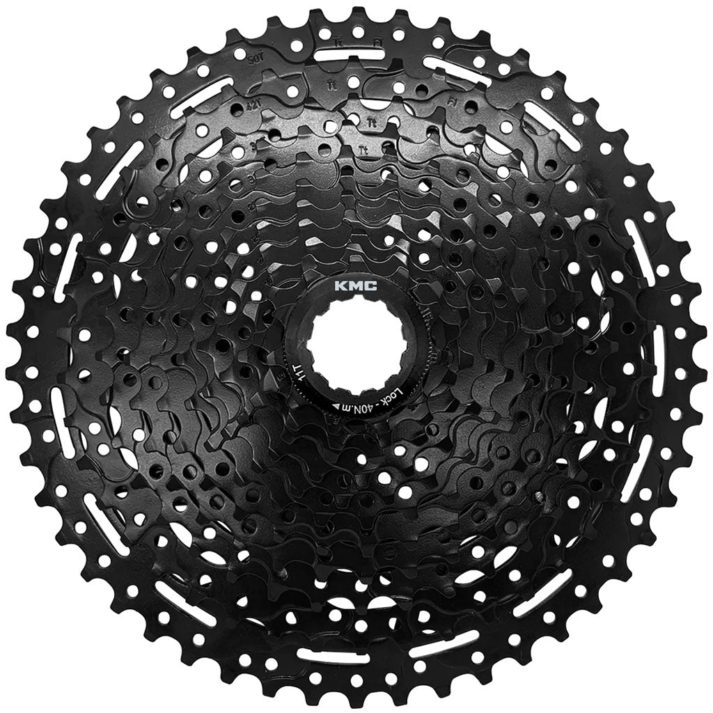 Cassettes and Cogs KMC KMC REACT Cassette - 11-Speed 11-50t HG Driver Compatible Black Black