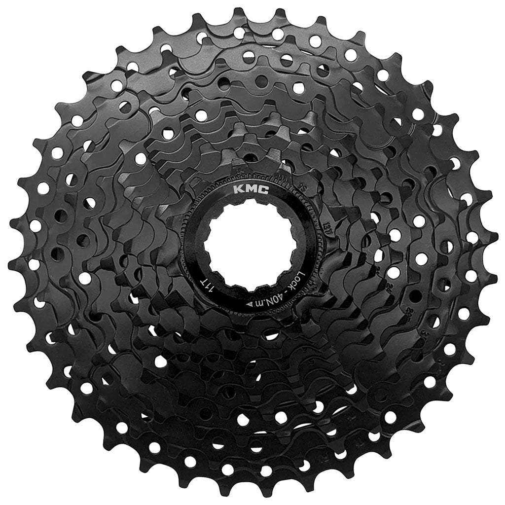 Cassettes and Cogs KMC KMC REACT Cassette - 10-Speed 11-36t HG Driver Compatible Black Dark Slate Gray