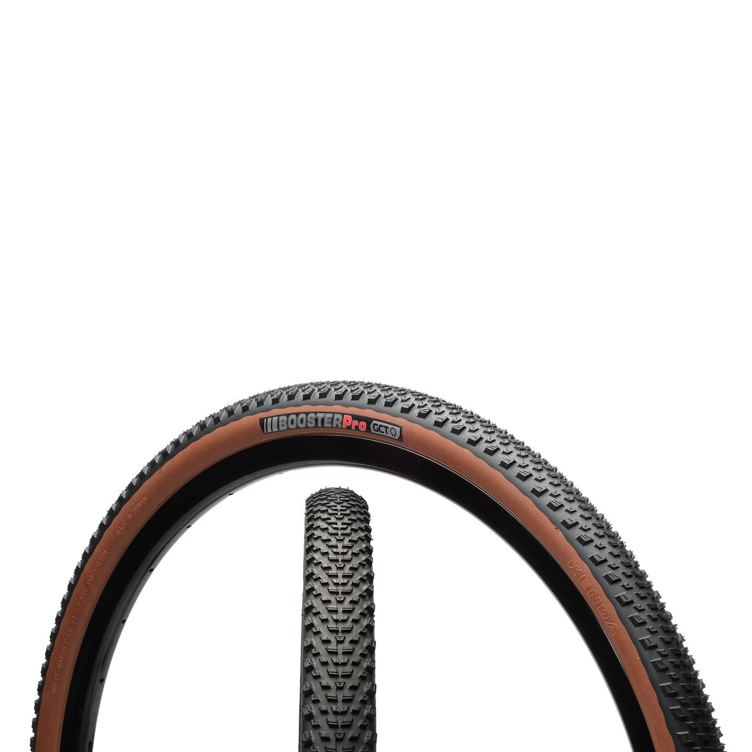 Tires Kenda Kenda Booster Pro Tire - 700 x 40 Tubeless Folding Coffee Sidewall 120tpi GCT Dark Slate Gray