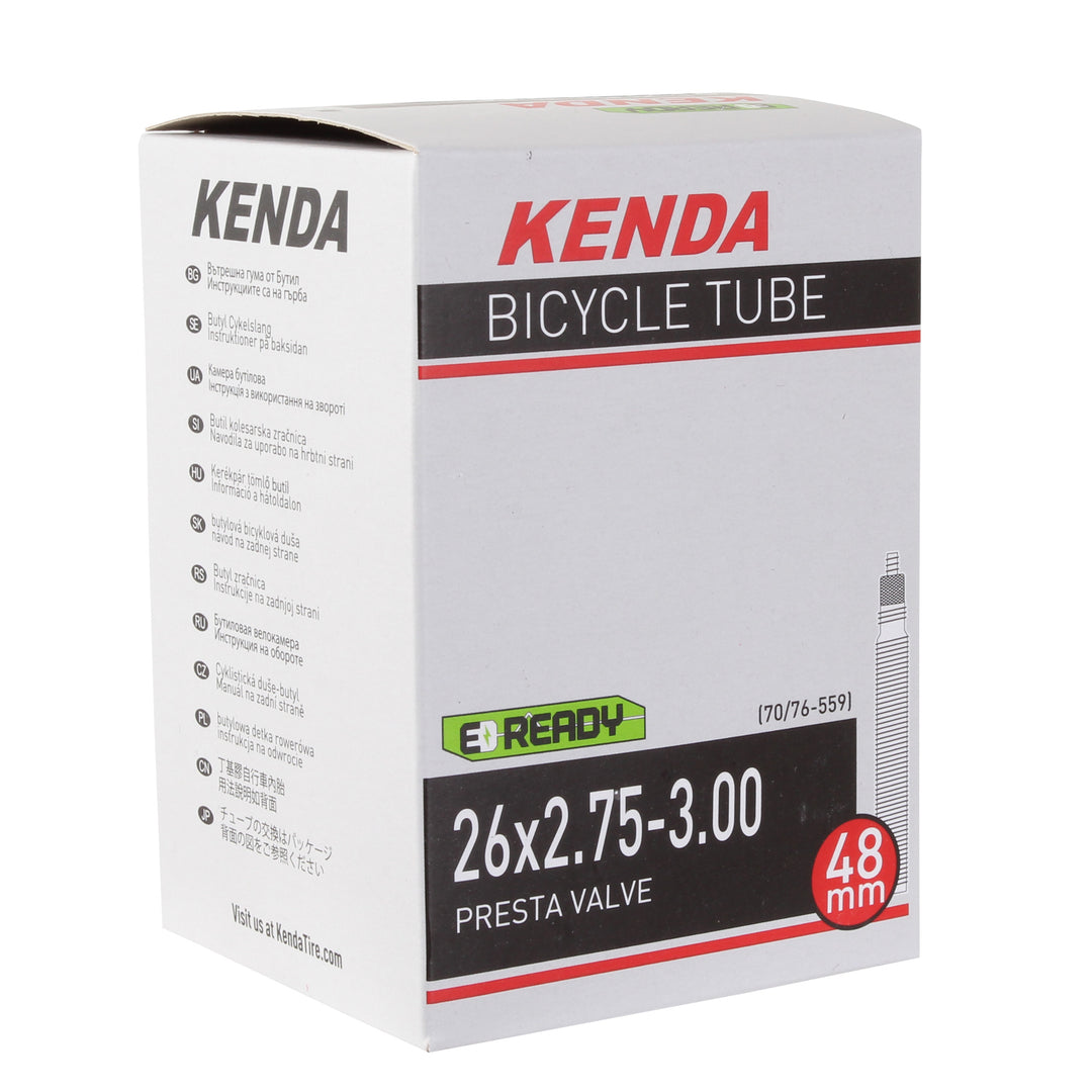 Tube Kenda Kenda Butyl Tube 26 x 2.75-3.0" PV/48mm - Each Light Gray