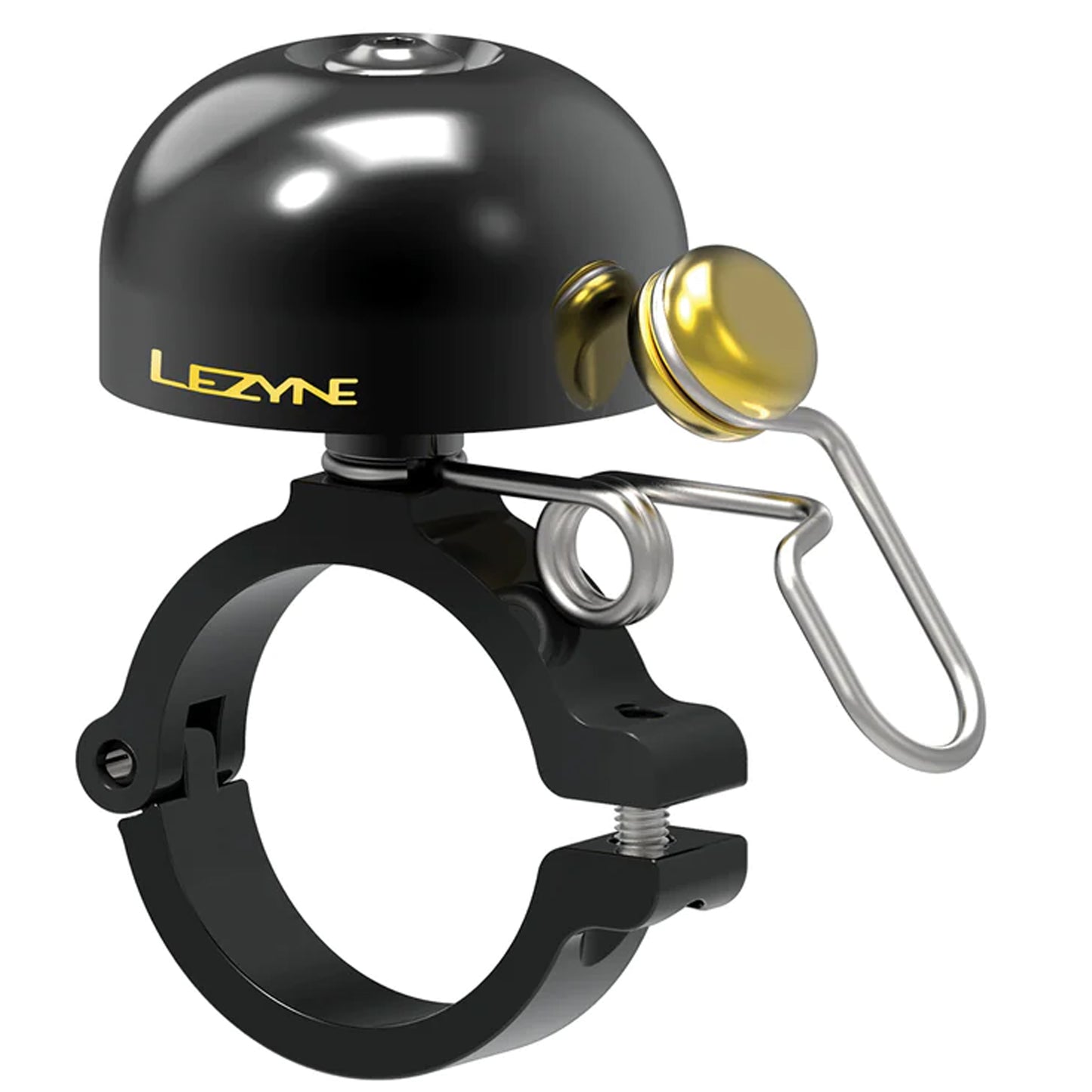 Bells and Horns Lezyne Lezyne Classic Brass Bell - Hard Mount Black Dark Slate Gray