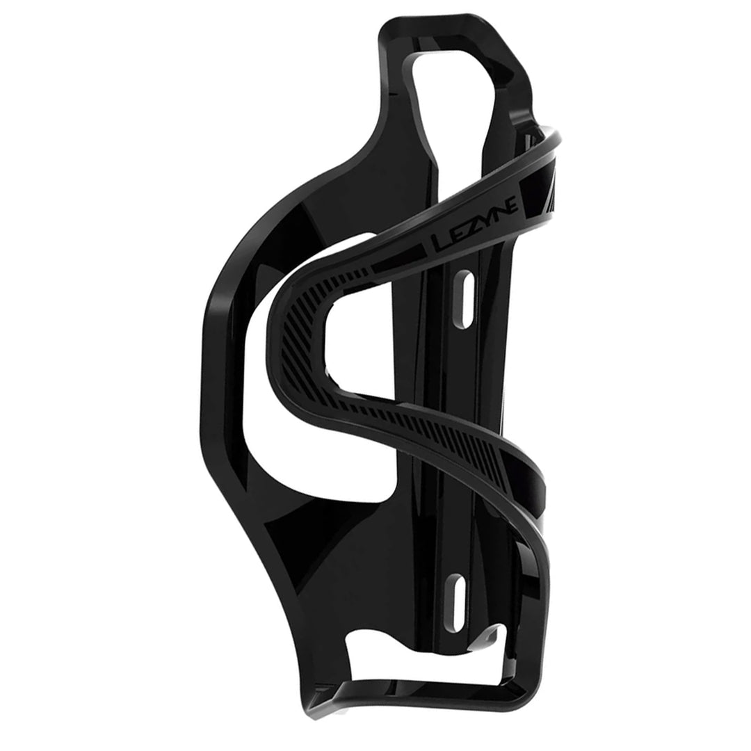 Water Bottle Cages Lezyne Lezyne Flow SL Water Bottle Cage - Left Side Entry Enhanced Graphics Black Black