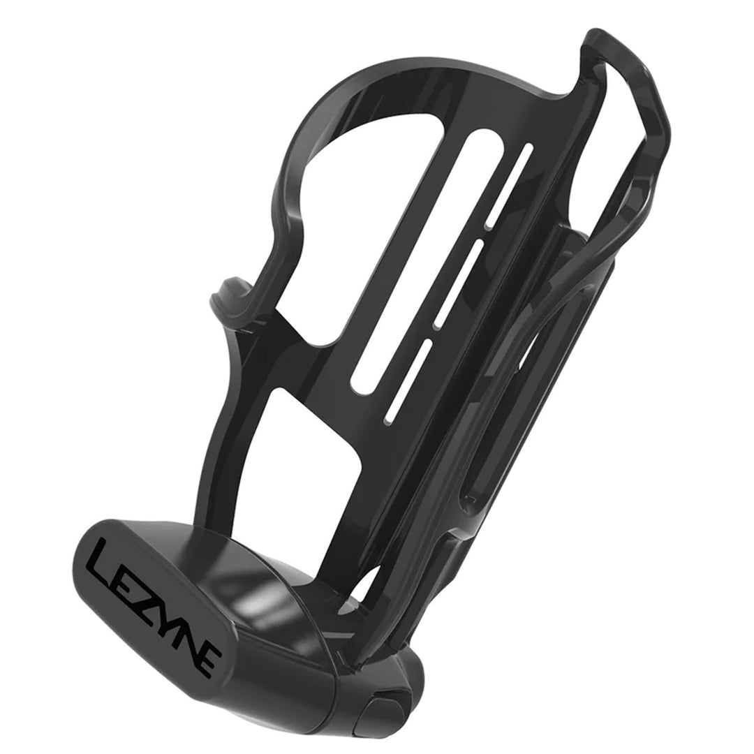 Water Bottle Cages Lezyne Lezyne Flow Storage Water Bottle Cage Right Hand Loading Black Dark Slate Gray