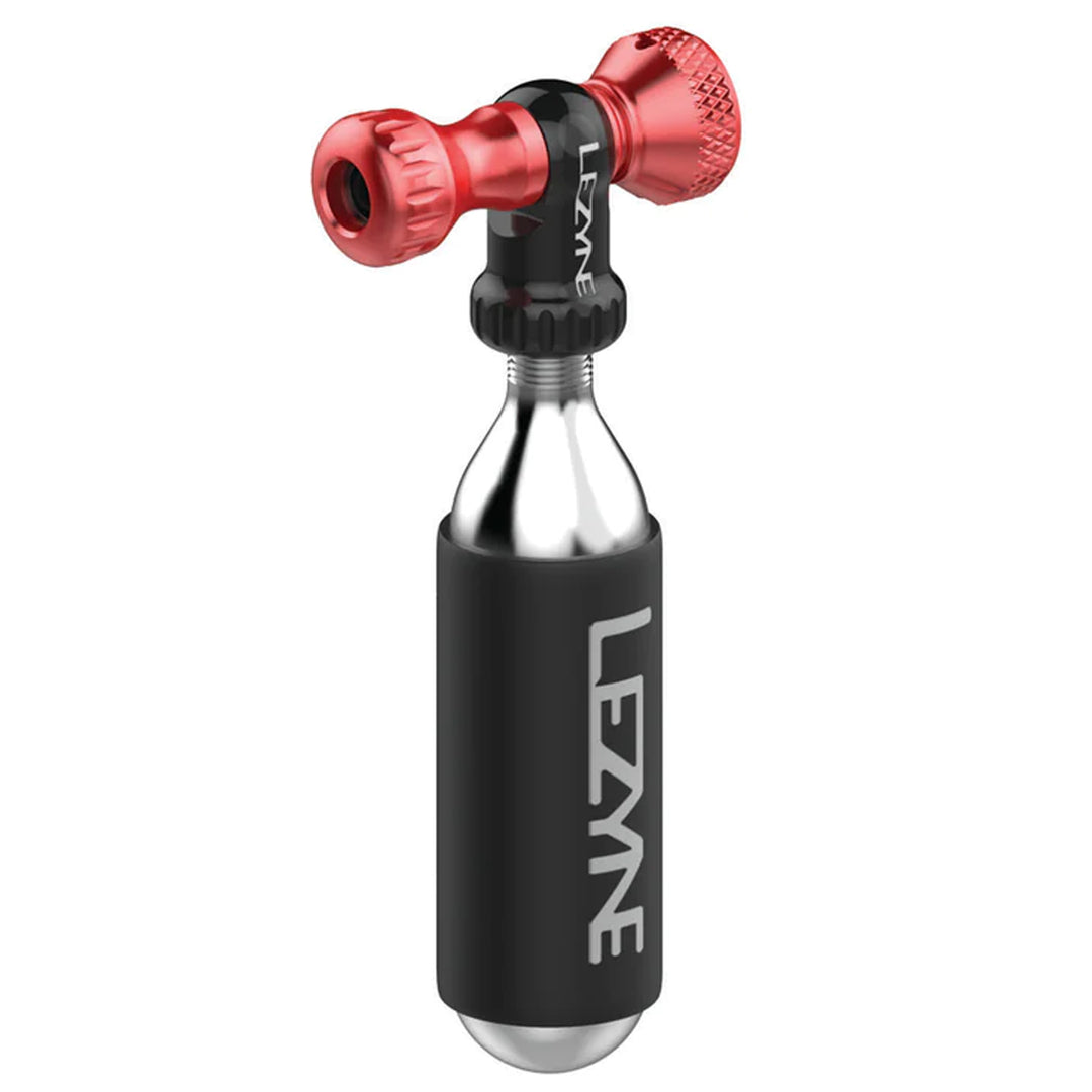 CO2 Inflators/Cartridges Lezyne Lezyne Control Drive CO2 Inflator with 16g Cartridge Red Rosy Brown