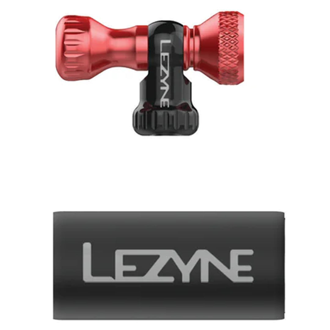 CO2 Inflators/Cartridges Lezyne Lezyne Control Drive Inflator Head Only Red Dark Slate Gray