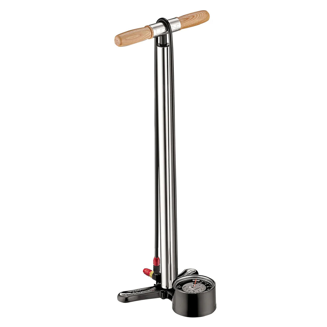 Floor Pumps Lezyne Lezyne Alloy Floor Drive Pump Standard Length: ABS-1 Chuck Silver Dark Slate Gray