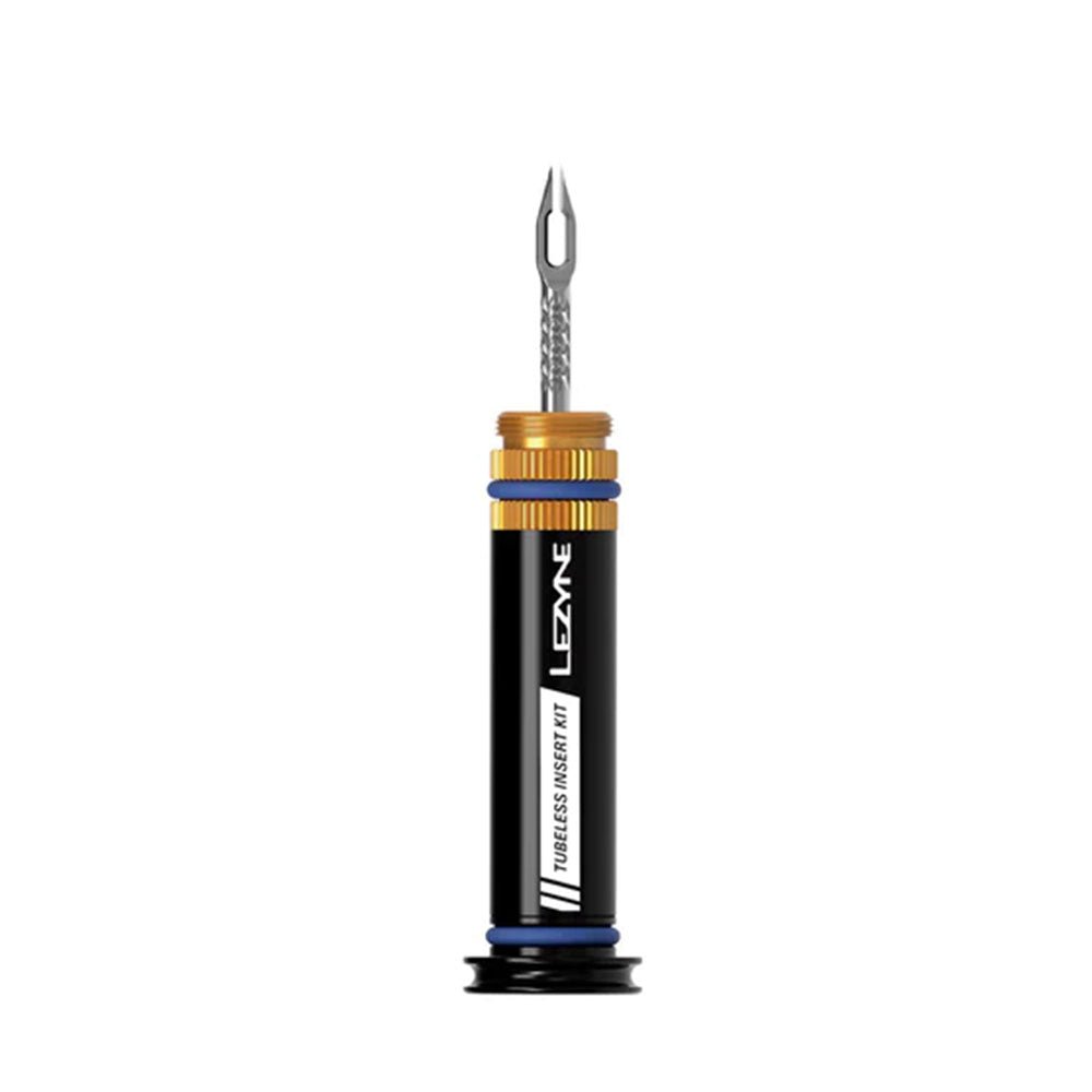 Tubeless Accessories Lezyne Lezyne Tubeless Insert Bar-End Mount Tubeless Plug Tool Black Dark Slate Gray