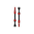 Tubeless Valves Lezyne Lezyne CNC TLR Tubeless Valve Pro 60mm Red Pair Dark Slate Gray