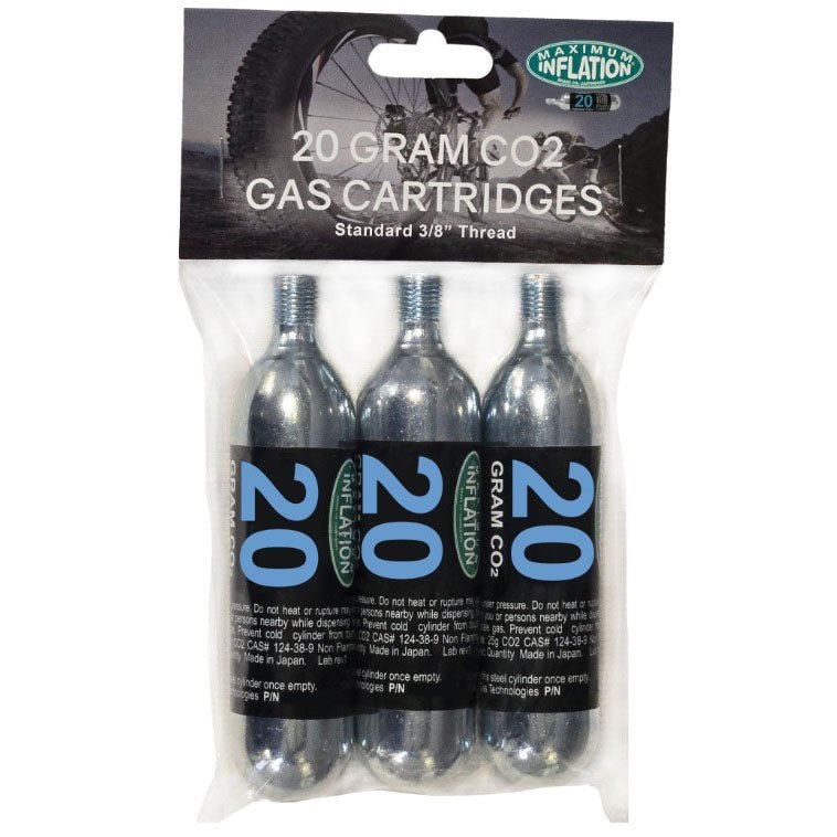 CO2 Inflators/Cartridges Maximum Inflation Maximum Inflation CO2 Cartridges 20g - 3 Pack Dark Slate Gray