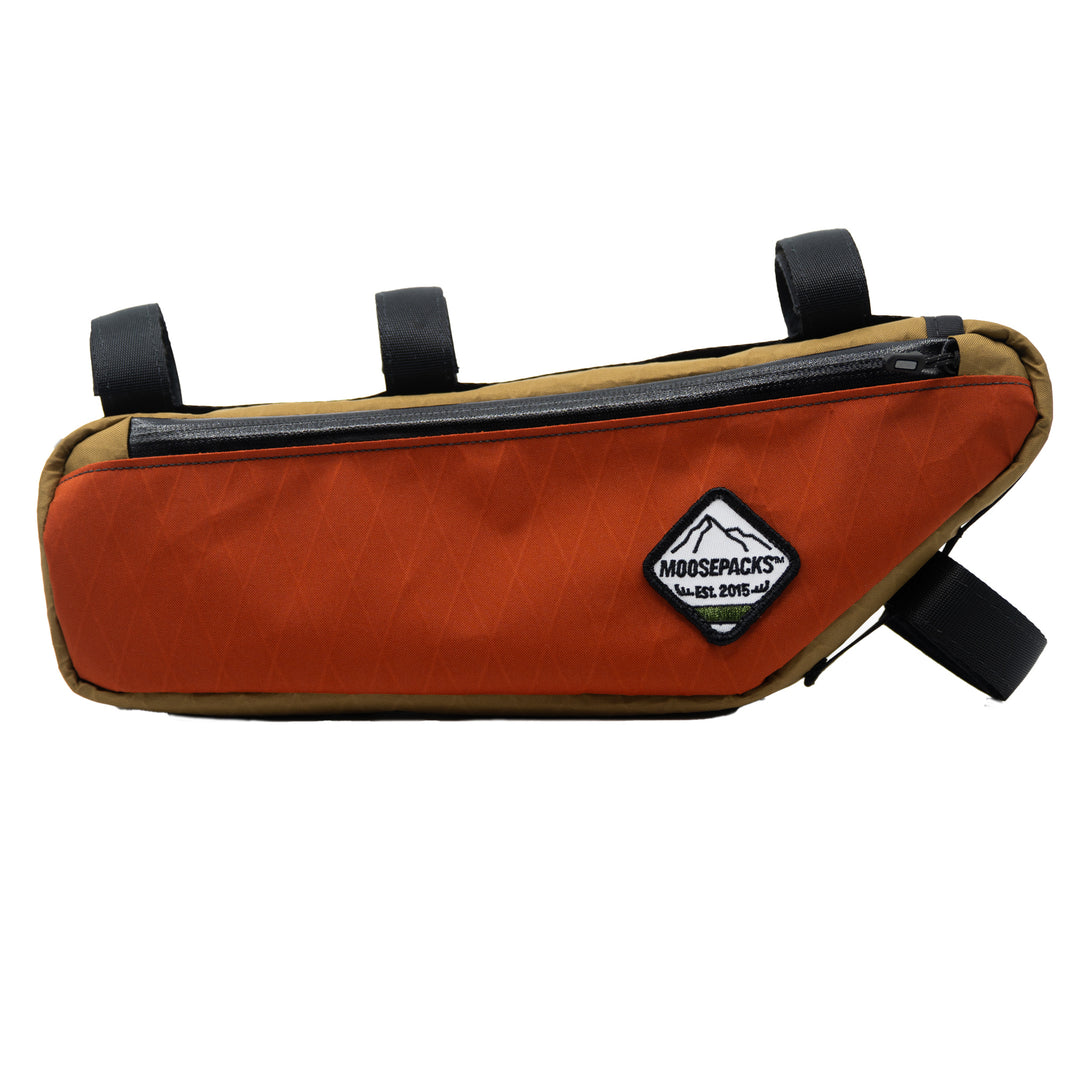 Handlebar/Stem Bags & Packs MoosePacks MoosePacks Frame Bag Large 2.6L RedFern Saddle Brown