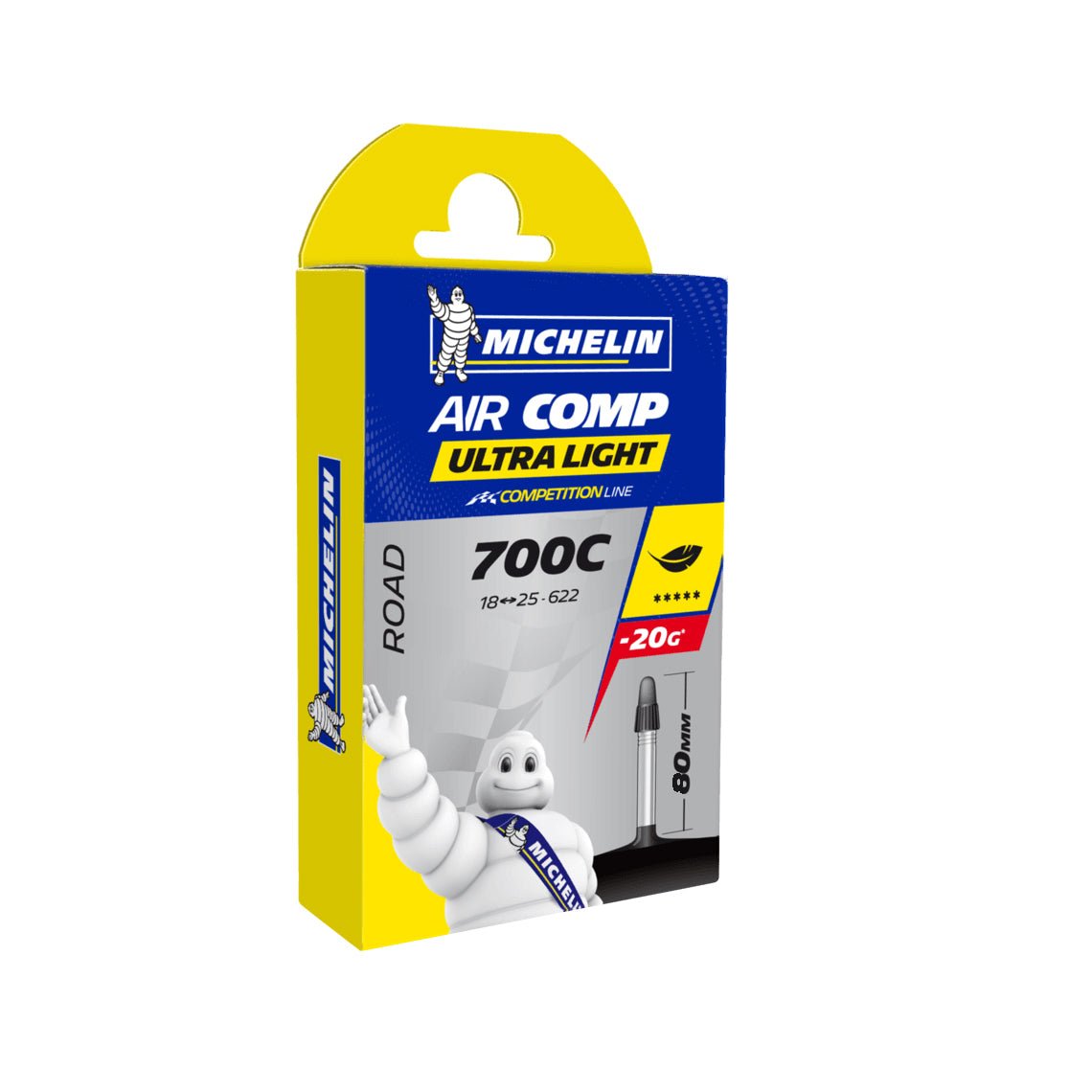 Tube Michelin Michelin A1 Aircomp Tube Ultralight 700x18-25 PV 60mm Midnight Blue