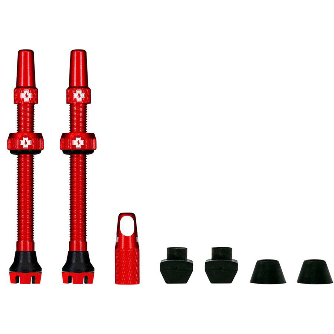 Muc-Off V2 Tubeless Valve Kit - Red 60mm Pair