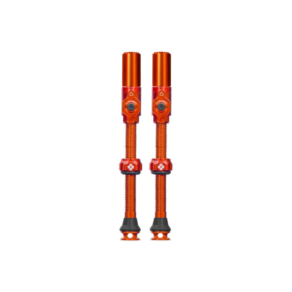 Tubeless Valves Muc-Off Muc-Off Big Bore Hybrid Tubeless Valve 65mm Pair - Orange Chocolate