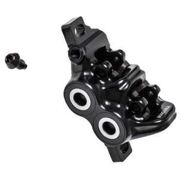 Disc Brake Calipers Magura Magura MT5/MT Trail Sport Disc Brake Caliper - Front Rear Post Mount 4-Piston BLK/Silver Dark Slate Gray