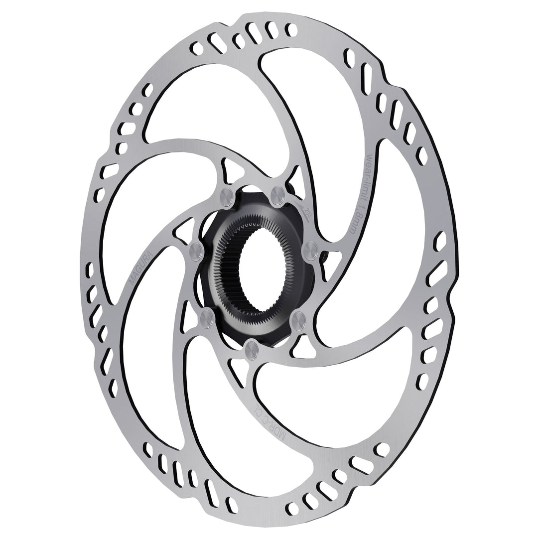 Disc Rotor Magura Magura MDR-C CL Disc Brake Rotor - 203mm Center Lock w/Lock Ring Thru Axle eBike Optimized Silver Gray