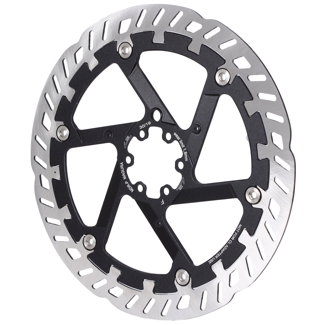 Disc Rotor Magura Magura MDR-P Disc Brake Rotor - 220mm 6-Bolt For eBike Silver/Black Dark Slate Gray