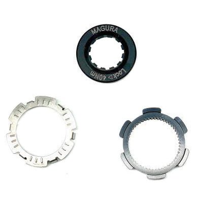 Disc Rotor Magura Magura Center Lock Rotor Lockring Quick Release - Black Dark Slate Gray