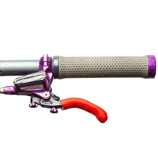 Grips Miles Wide Miles Wide Sticky Fingers Brake Lever Covers Red Gray
