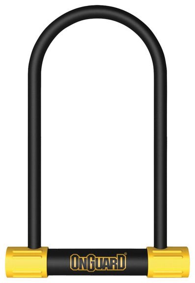 U-Lock OnGuard OnGuard BullDog Series U-Lock - 4.5 x 11" Keyed BLK/YLW Includes bracket Light Goldenrod