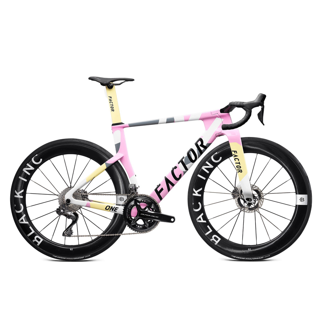 Factor ONE in Blush, Shimano Dura-Ace, studio photo