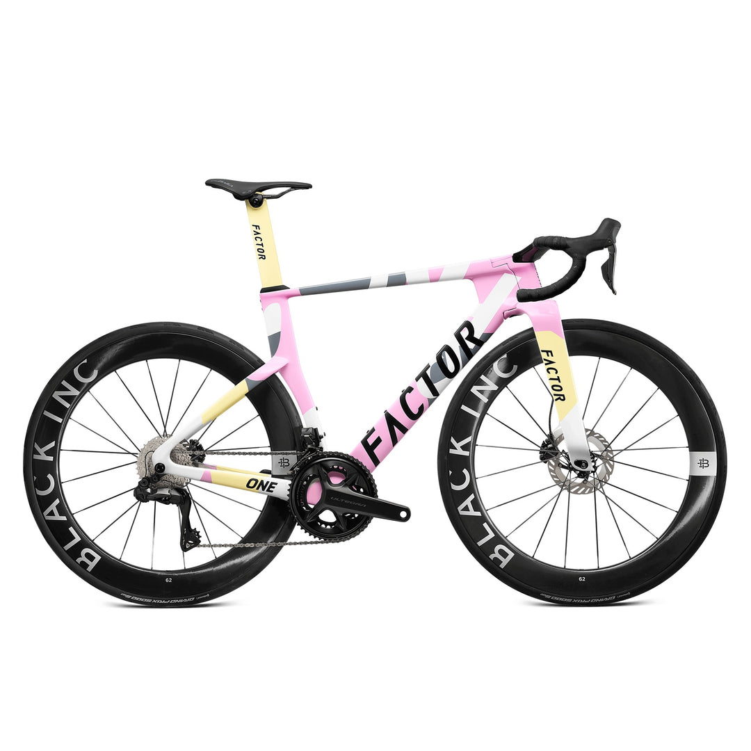 Factor ONE in Blush, Shimano Ultegra, studio photo