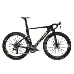 Factor ONE in Chrome, SRAM Red, Black Inc HYPER 62, studio photo