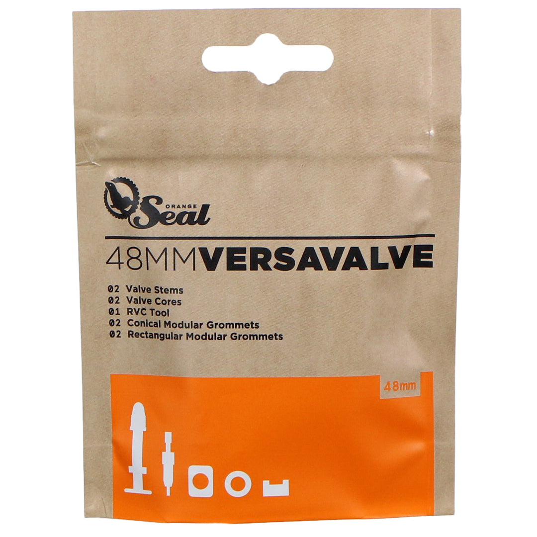 Tubeless Valves Orange Seal Orange Seal Versa Valve Tubeless Valve Stem 48mm Pair Rosy Brown