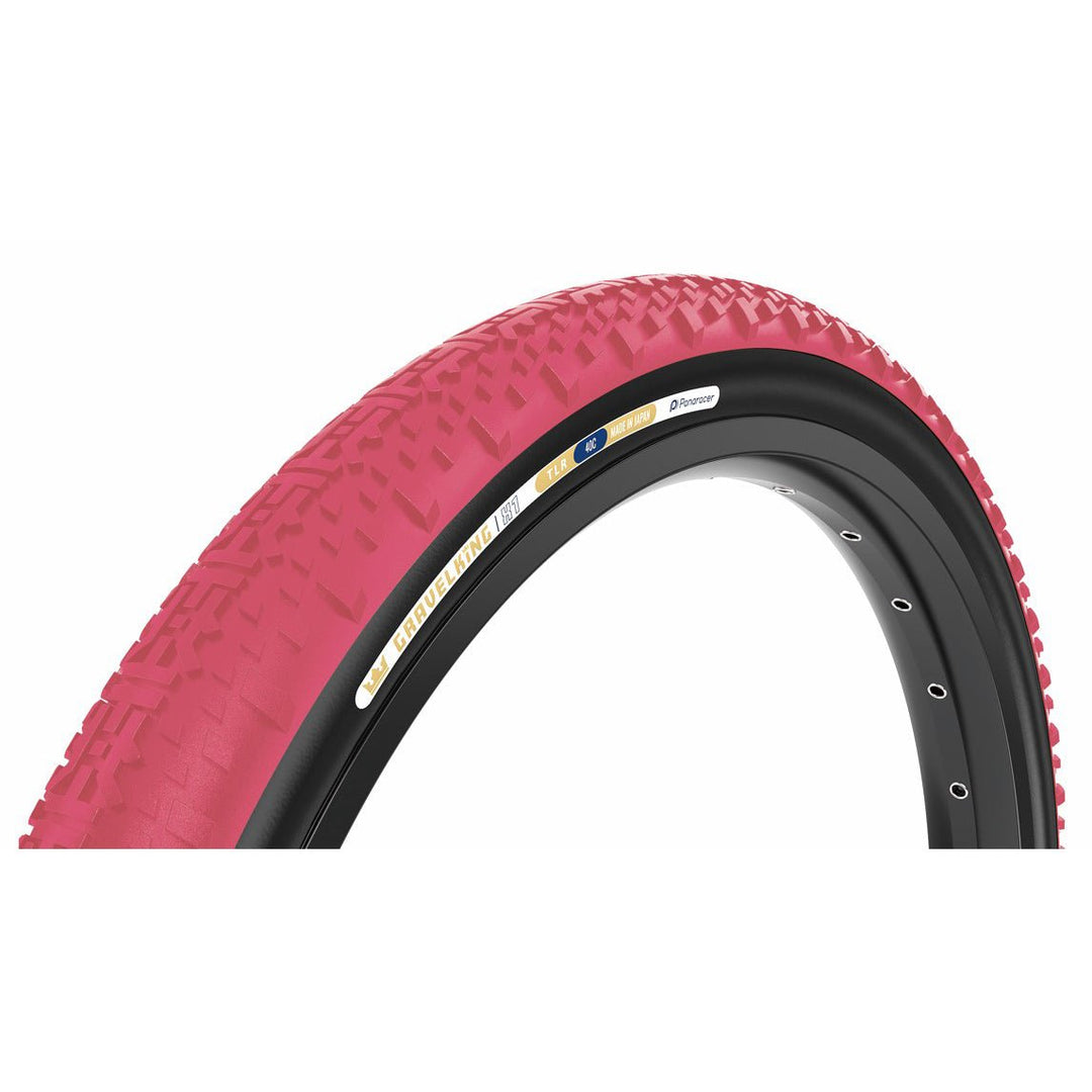 Tires Panaracer Panaracer GravelKing X1 Tire - 700 x 45 Tubeless Folding Cranberry/Black Dark Slate Gray