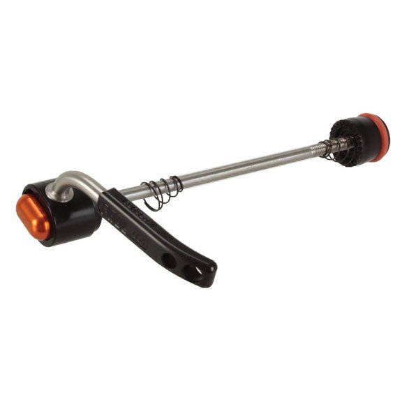Wheel Skewers & Thru-Axles Paul Components Paul Components Quick Release Skewer 100mm (Front) - Black w/Orange Dark Slate Gray