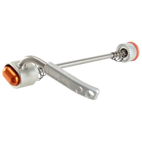 Wheel Skewers & Thru-Axles Paul Components Paul Components Quick Release Skewer 100mm (Front) - Silver w/Orange Gray