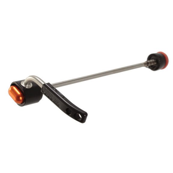 Wheel Skewers & Thru-Axles Paul Components Paul Components Quick Release Skewer 130/135mm - Black w/Orange Dark Slate Gray