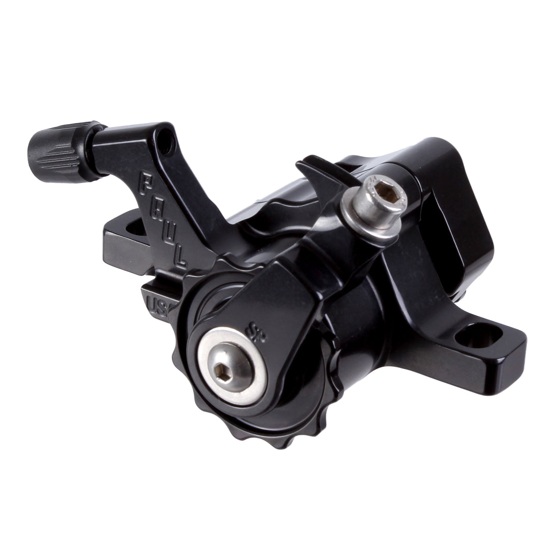 Disc Brake & Lever Paul Components Paul Components Klamper Disc Brake Caliper Long-Pull - Blk/Blk Dark Slate Gray