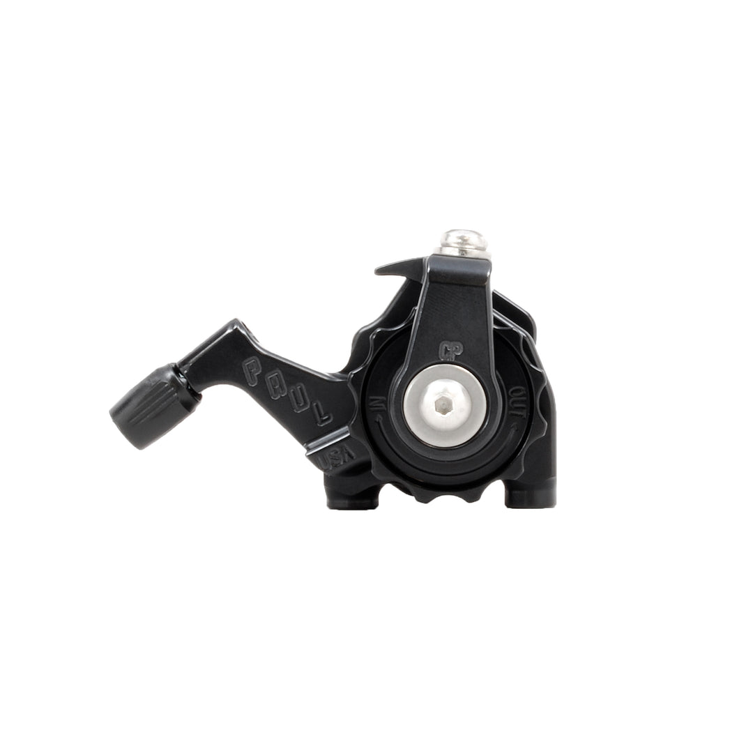 Disc Brake Calipers Paul Components Paul Component Engineering Flat-Mount Klamper Disc Caliper Road Short Pull All-BLK Dark Slate Gray